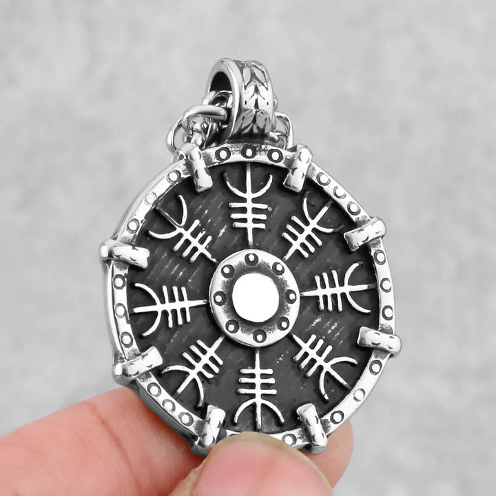 WorldNorse Helm Of Awe Shield Amulet Necklace