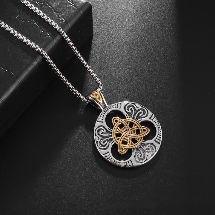 WorldNorse Classic Celtic Knot Triquetra Necklace