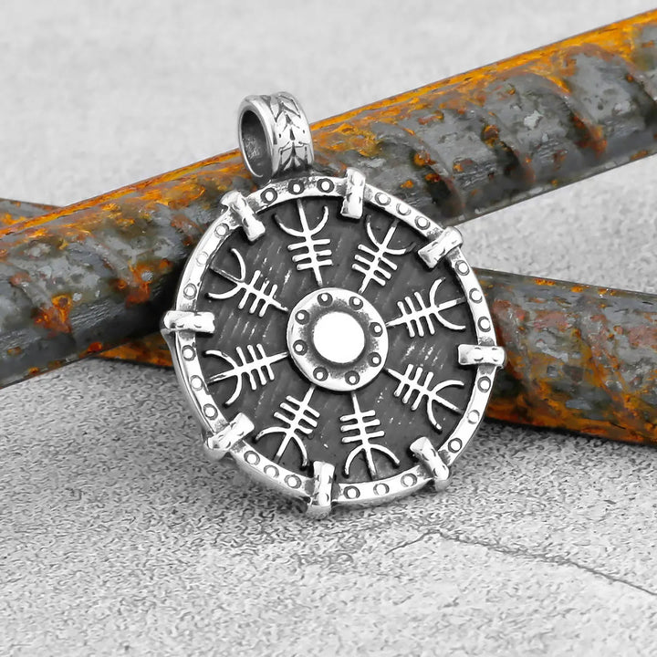 WorldNorse Helm Of Awe Shield Amulet Necklace