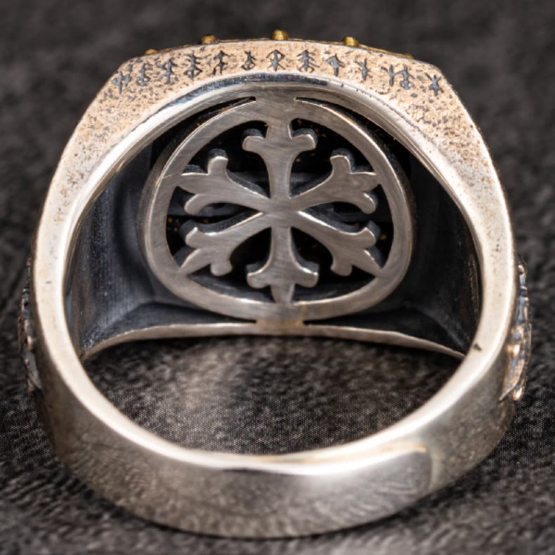 WorldNorse 925 Sterling Silver Valknut Viking Symbols Ring - image 2