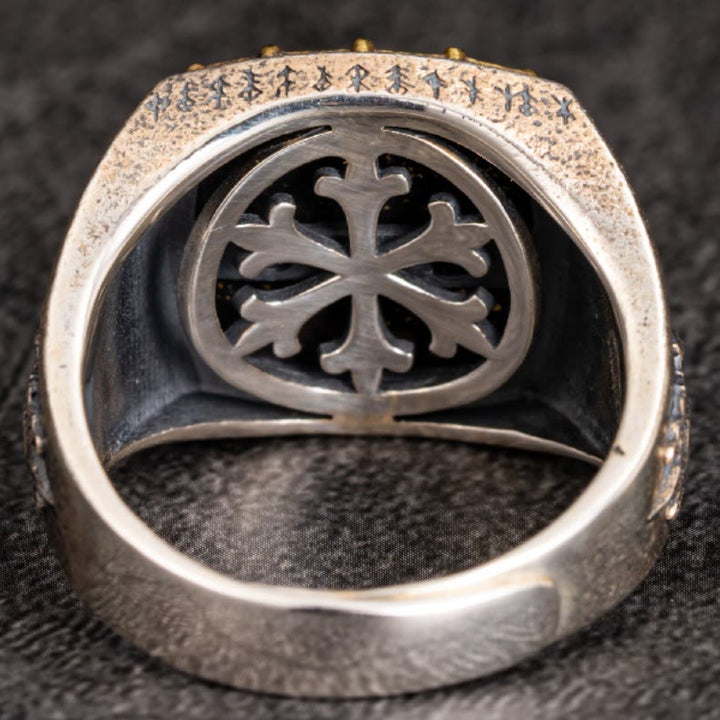 WorldNorse 925 Sterling Silver Valknut Viking Symbols Ring - image 2