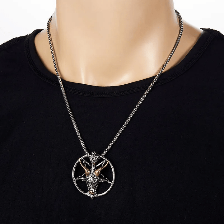 WorldNorse Devil Goat Animal Necklace