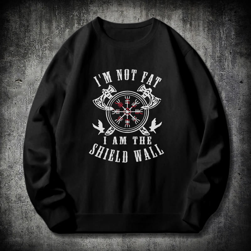 WorldNorse I am the Shield Wall Helm of Awe Sweatshirt