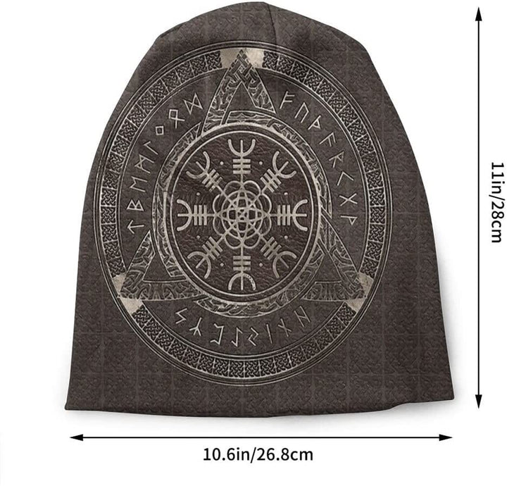 WorldNorse Viking Rune Aegishjalmur Beanie