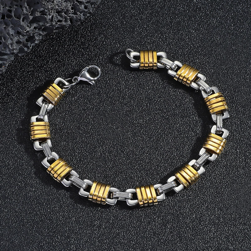 WorldNorse Stainless Steel Cable Chain Link Bracelet