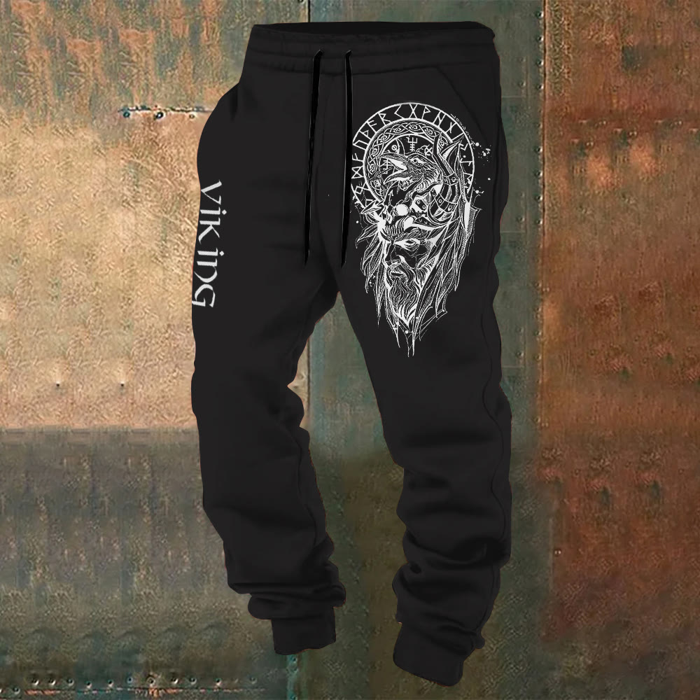 WorldNorse Vikings Man Raven Sweatpants - US/UK/AU52,EU62 (6XL) - image 1