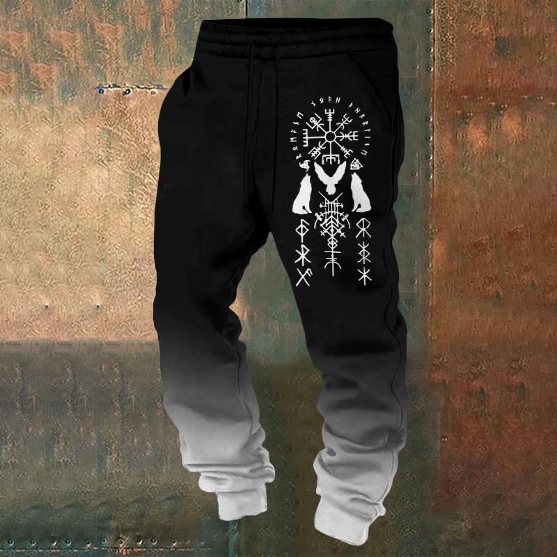 WorldNorse Wolves Triple Horn Of Odin Sweatpants - US/UK/AU52,EU62 (6XL) - image 1