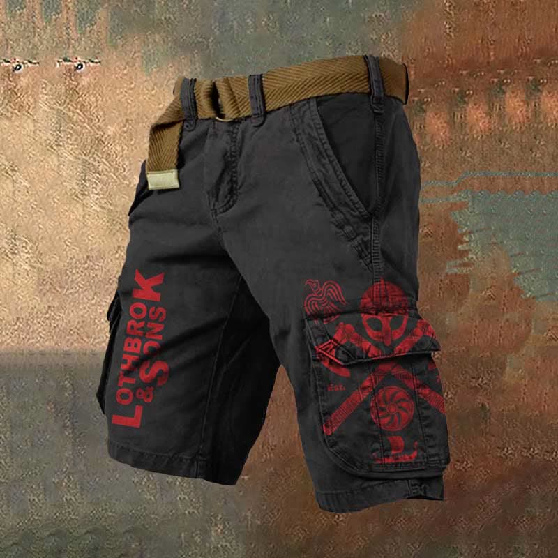 WorldNorse Viking Axe Cargo Shorts - US/UK/AU50,EU60 (5XL) - image 1