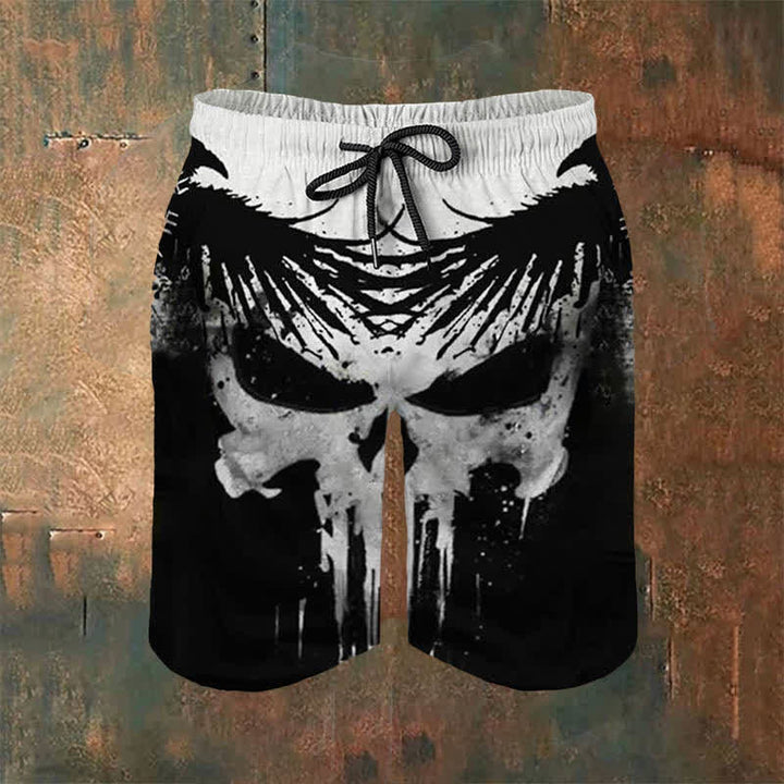 WorldNorse Viking Raven Casual Shorts