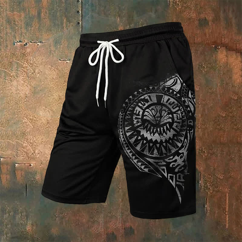 WorldNorse Viking Rune Casual Shorts