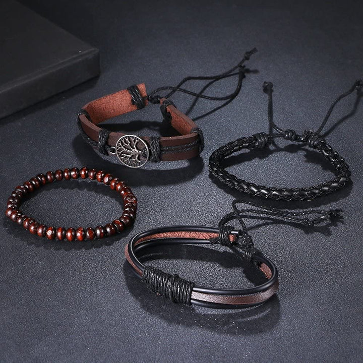 WorldNorse Tree Of Life Handmade Leather Bracelet