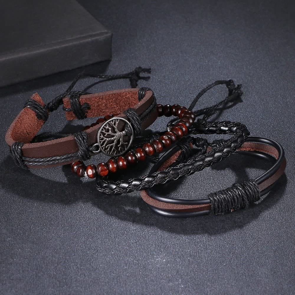 WorldNorse Tree Of Life Handmade Leather Bracelet
