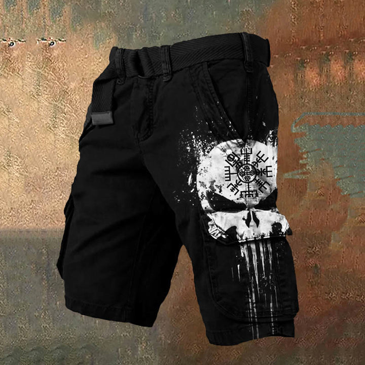 WorldNorse Vegvisir Skull Cargo Shorts - US/UK/AU50,EU60 (5XL) - image 1