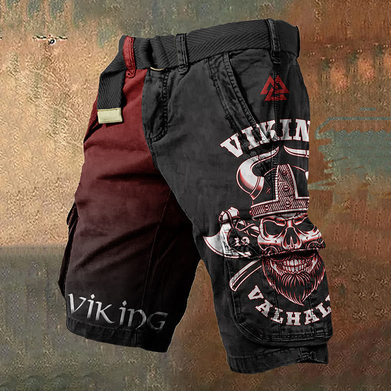 WorldNorse Valhalla Valknut Viking Axe Cargo Shorts - US/UK/AU50,EU60 (5XL) - image 1