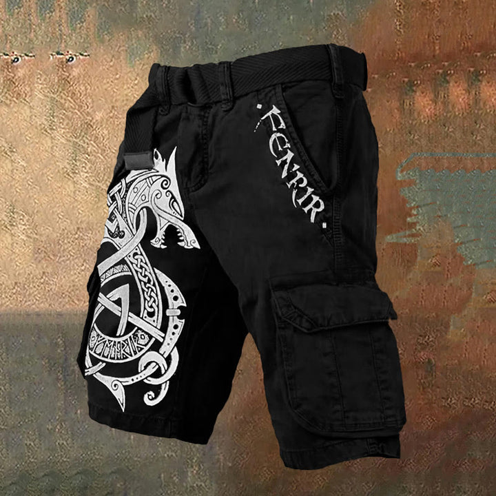 WorldNorse Fenrir Celtic Knot Cargo Shorts - US/UK/AU50,EU60 (5XL) - image 1