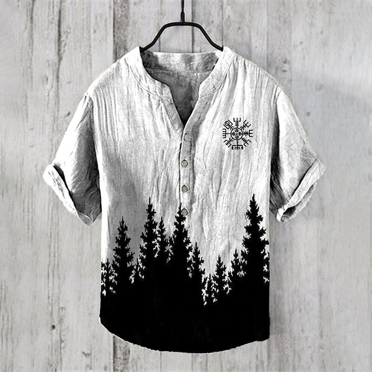 WorldNorse Vegvisir Forest Casual Shirt - US/UK/AU50,EU60 (5XL) - image 1