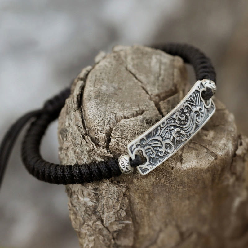 WorldNorse 925 Sterling Silver Waves Bracelet