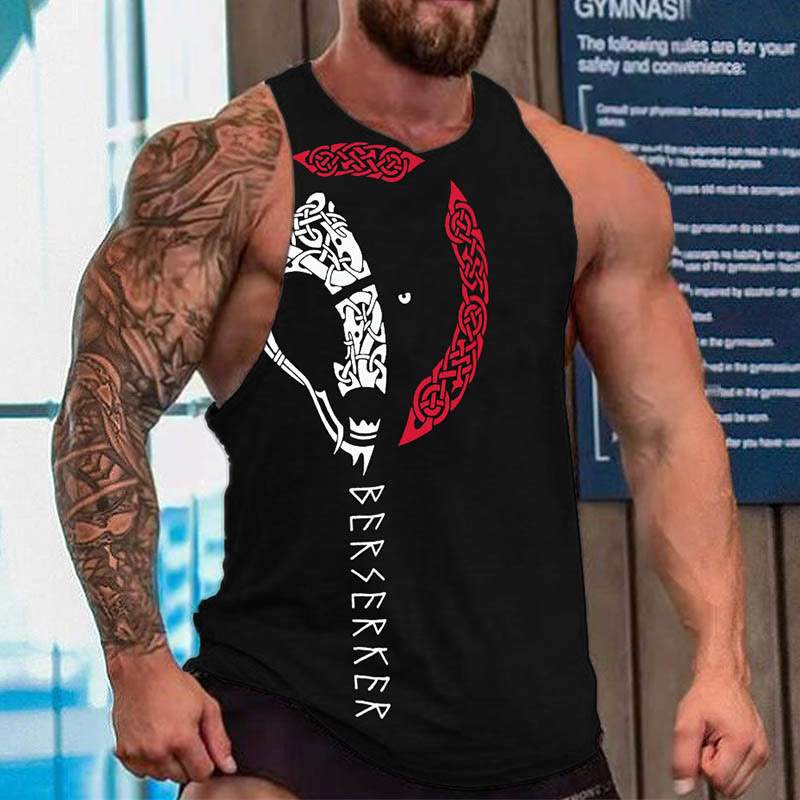 WorldNorse Wolves Celtic Knot Runes Vest