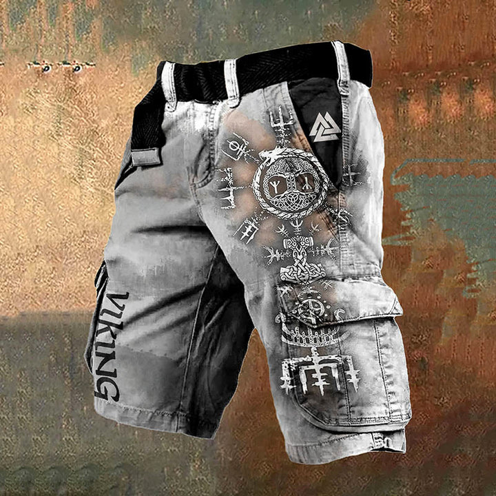 WorldNorse Norse Dragon Viking Valknut Cargo Shorts - US/UK/AU50,EU60 (5XL) - image 1