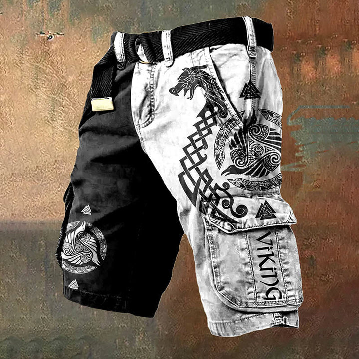 WorldNorse Norse Dragon Valknut Cargo Shorts - US/UK/AU50,EU60 (5XL) - image 1