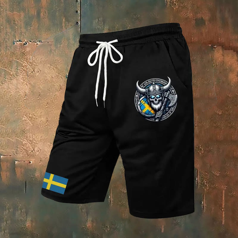 WorldNorse Viking Axe Casual Shorts