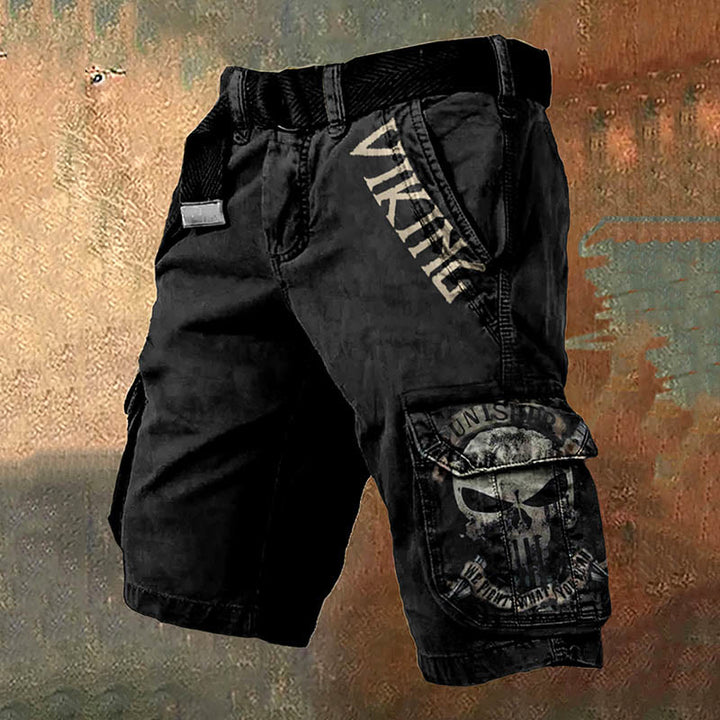 WorldNorse Viking Skull Punisher Cargo Shorts - US/UK/AU50,EU60 (5XL) - image 1