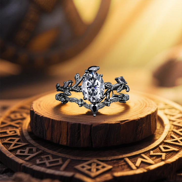 WorldNorse Valkyrie's Radiance Moissanite Ring - image 3