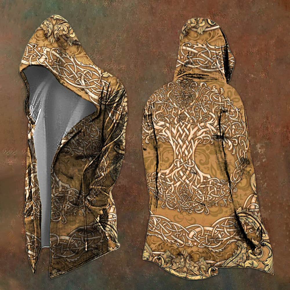 WorldNorse Mystic Tree Of Life Celtic Hooded Jacket - US/UK/AU48,EU58 (4XL) - image 1