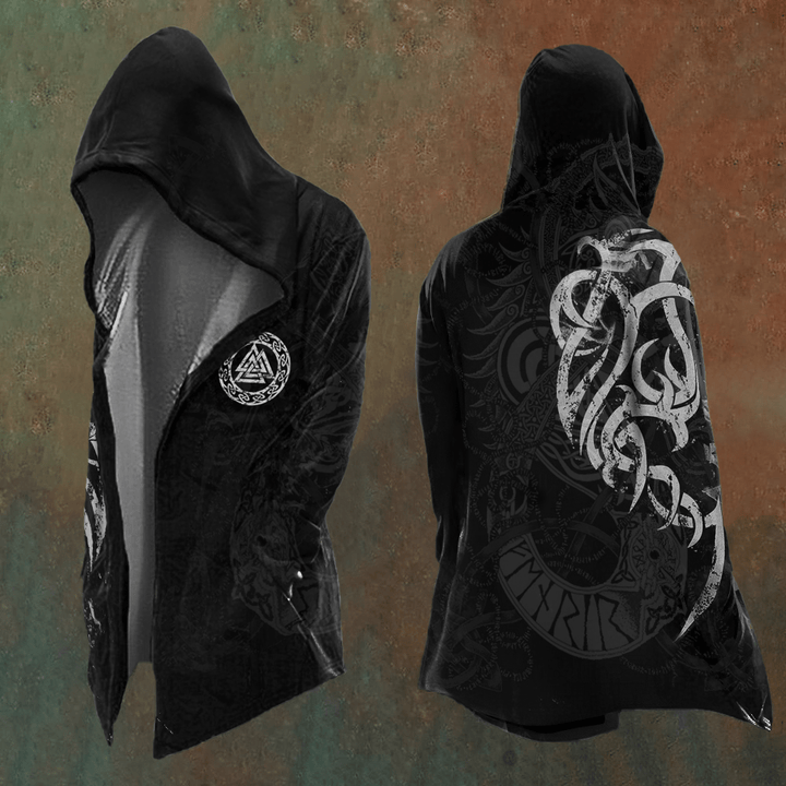 WorldNorse Valknut Mystic Rune Hooded Jacket - US/UK/AU48,EU58 (4XL) - image 0