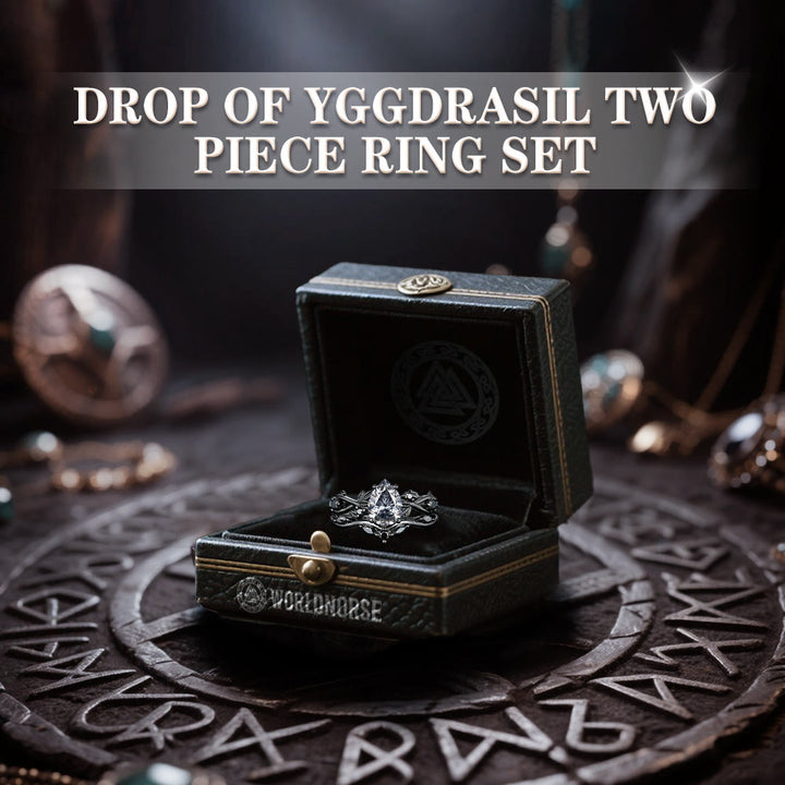 WorldNorse Drop Of Yggdrasil Two Piece Ring Set - image 12