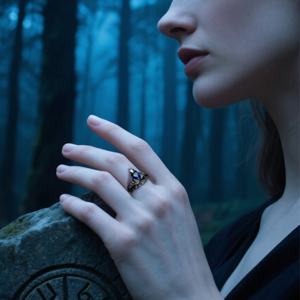 WorldNorse Crownbound Heart Ring - image 1