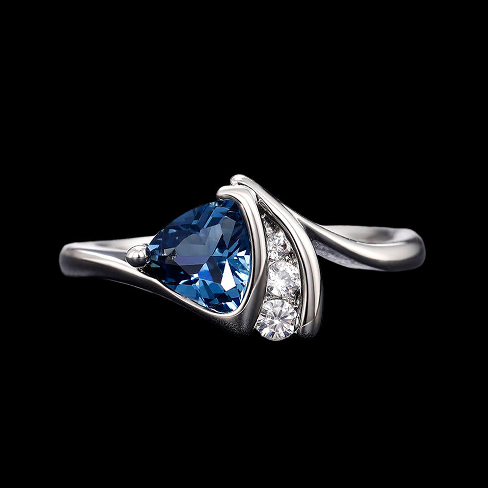 WorldNorse Northern Tide Sapphire Ring - US 10 - image 0