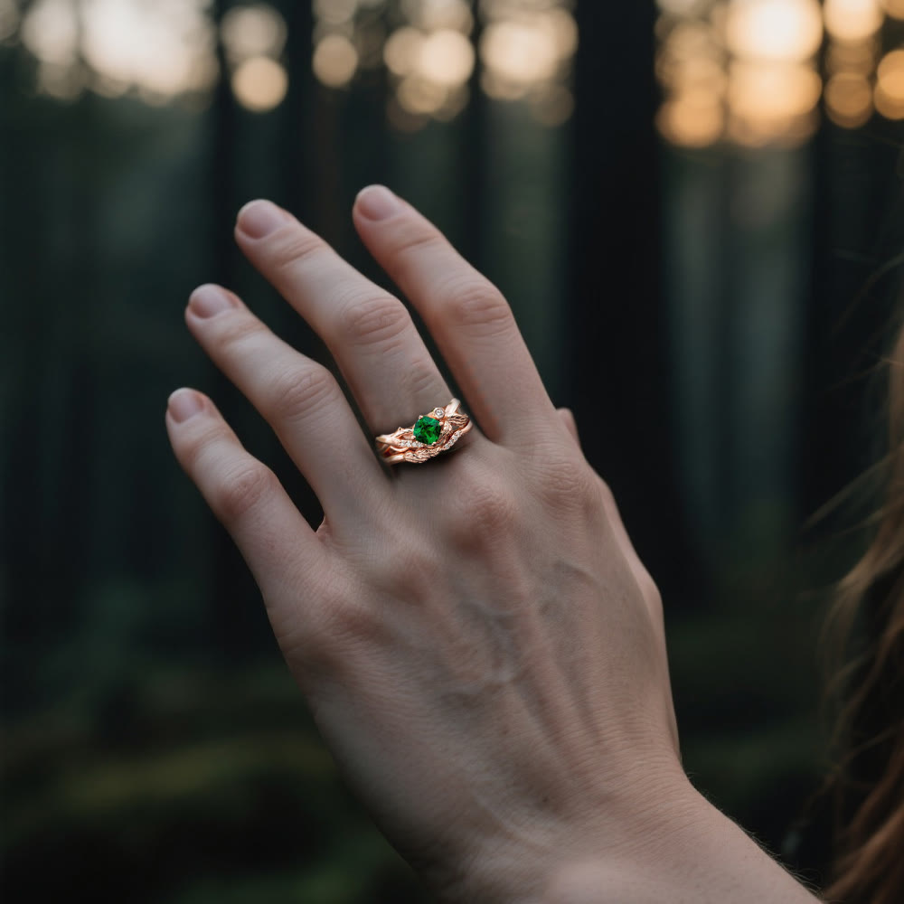 WorldNorse Enchanted Grove Verdant Branch Ring - image 1
