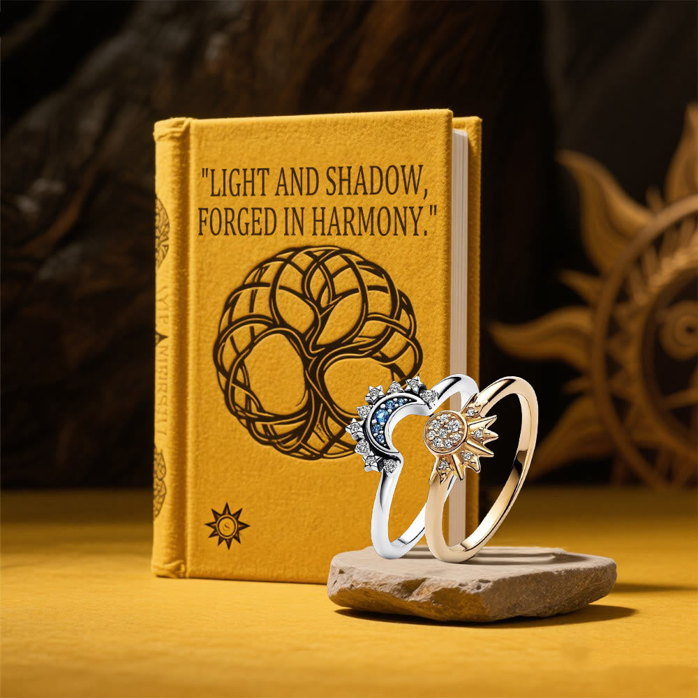 WorldNorse Máni Sun & Moon Ring Set - image 3