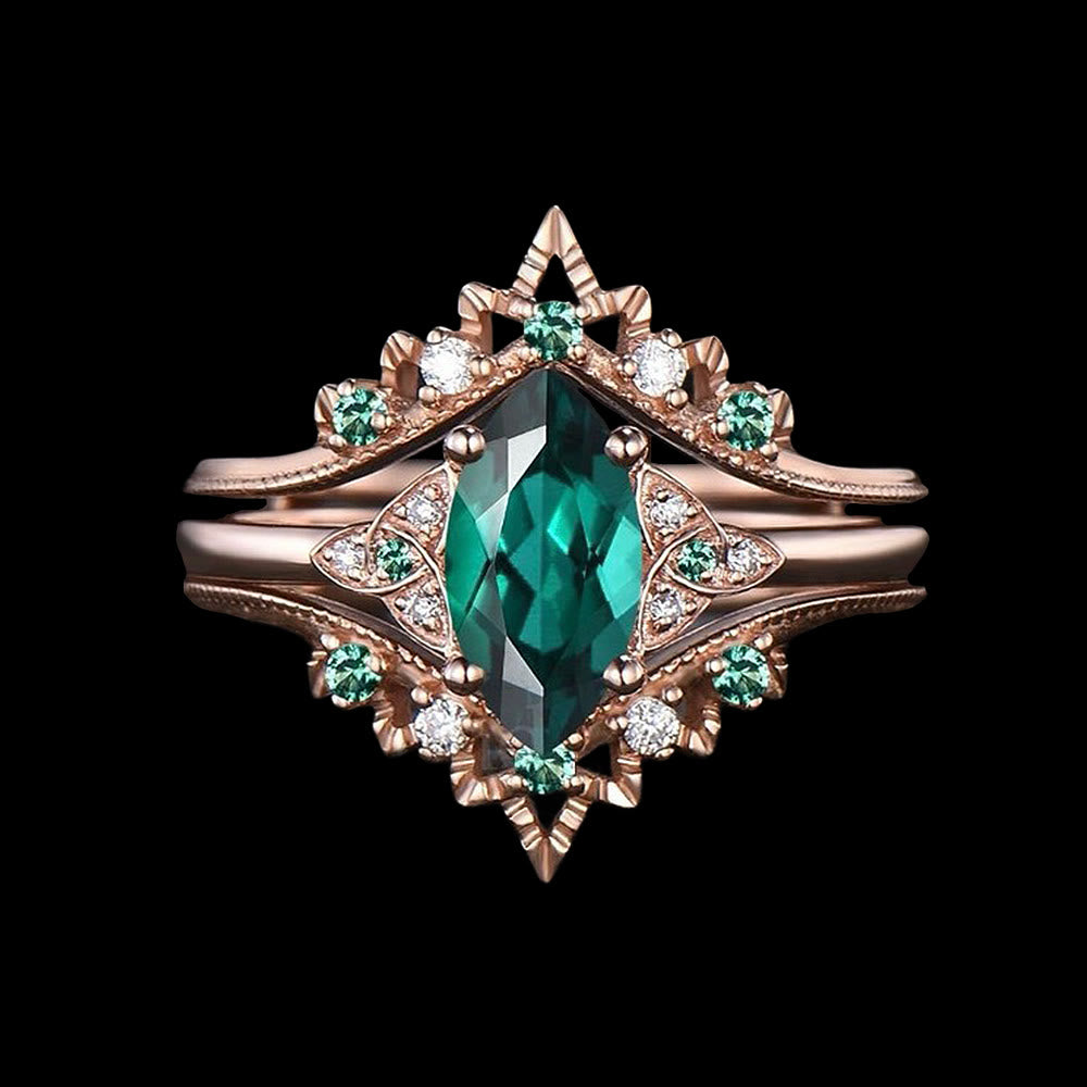 WorldNorse Eir's Emerald Grace Ring - US 10 - image 0