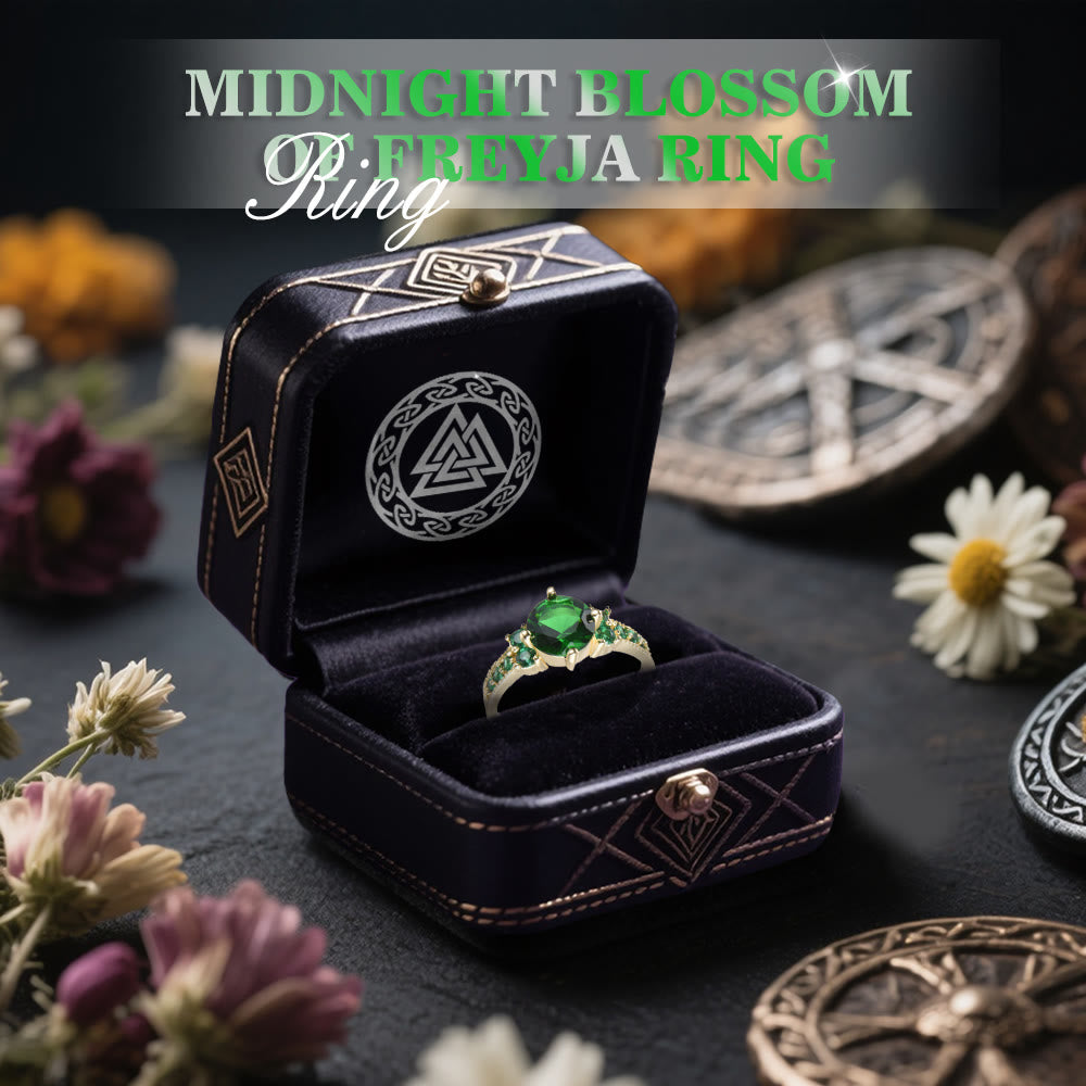 WorldNorse Midnight Blossom of Freyja Ring - image 11