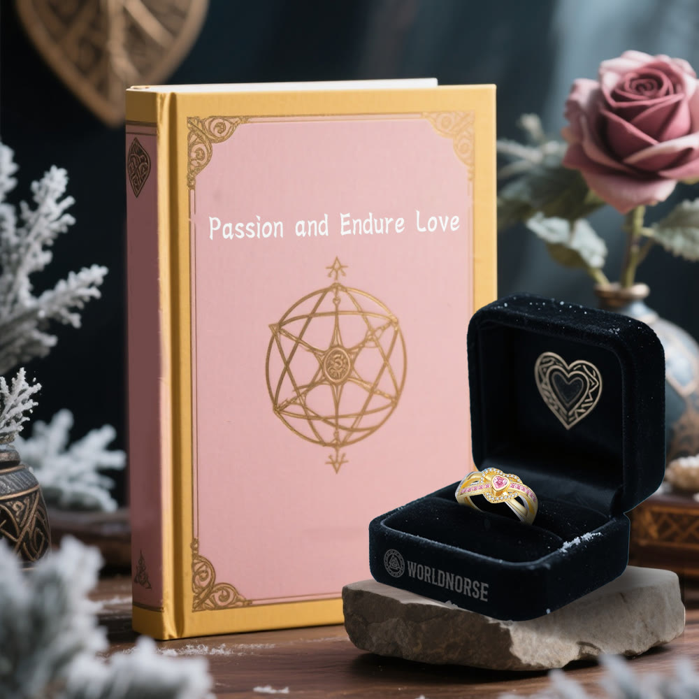 WorldNorse Freya's Winter Heart Rose Ring - image 12