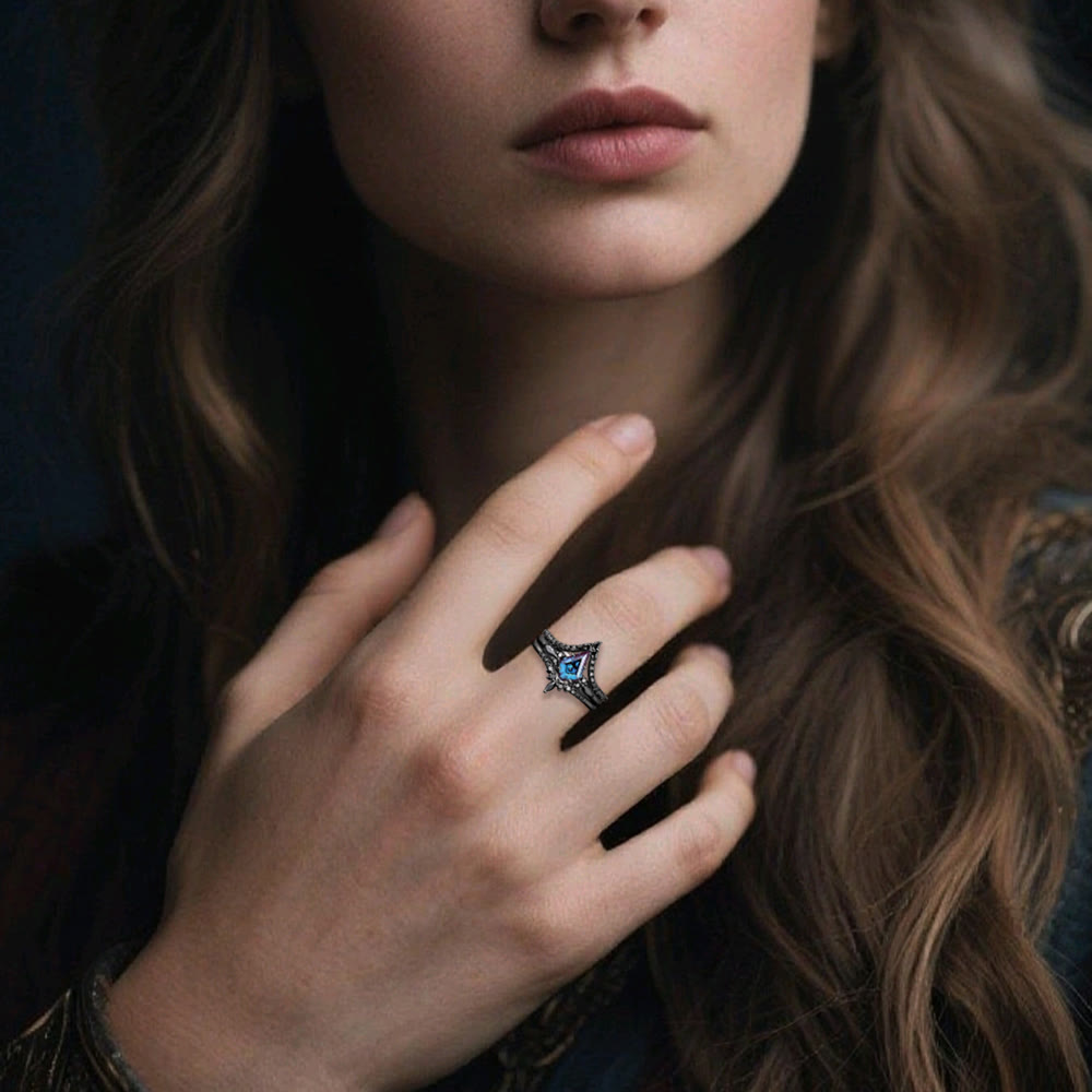 WorldNorse Black Twilight Crown Ring - image 1