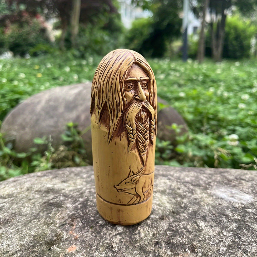 WorldNorse Boar Emblazoned Rune Beard Statue Decoration - image 3