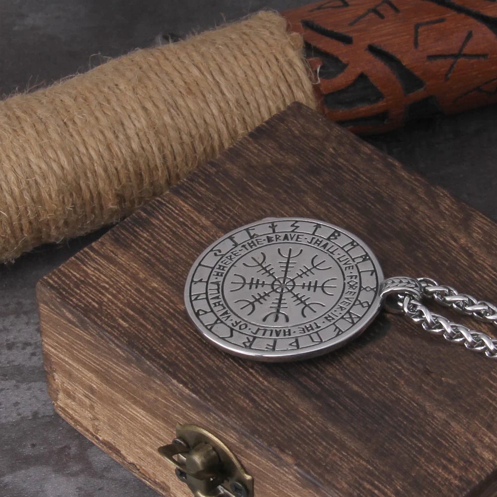 WorldNorse Helm of Awe Pendant Necklace