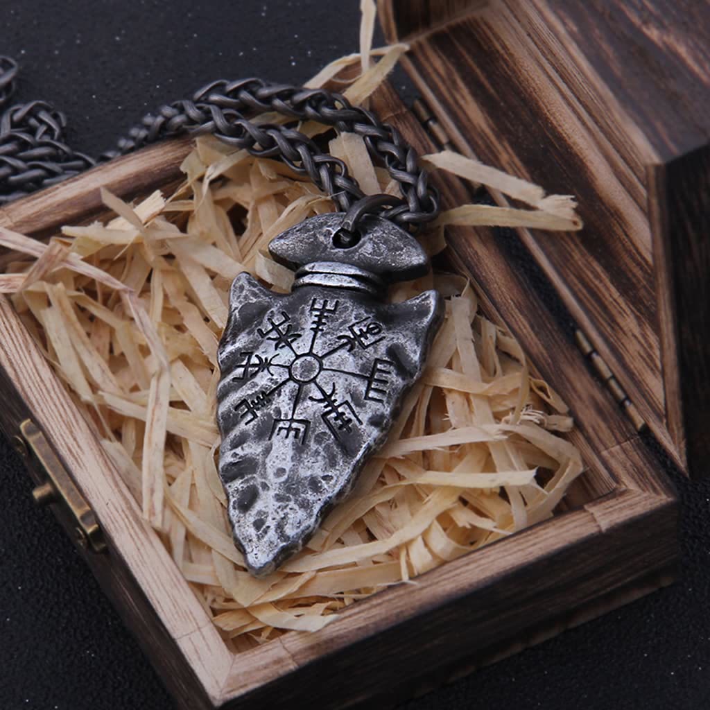 WorldNorse Viking Odin Spear Head Necklace
