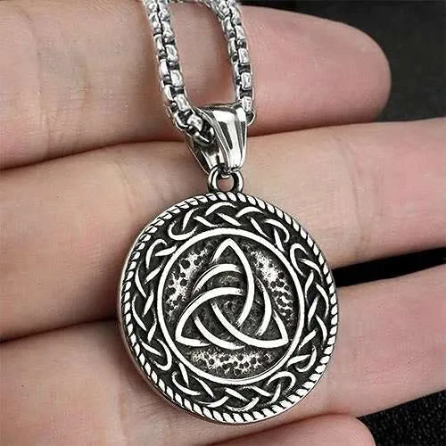 WorldNorse Viking Rune With Celtic Triquetra Trinity Necklace
