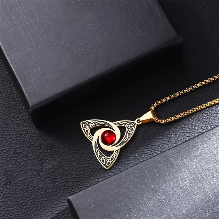 WorldNorse Enchanted Triquetra Celtic Knot Amulet Necklace