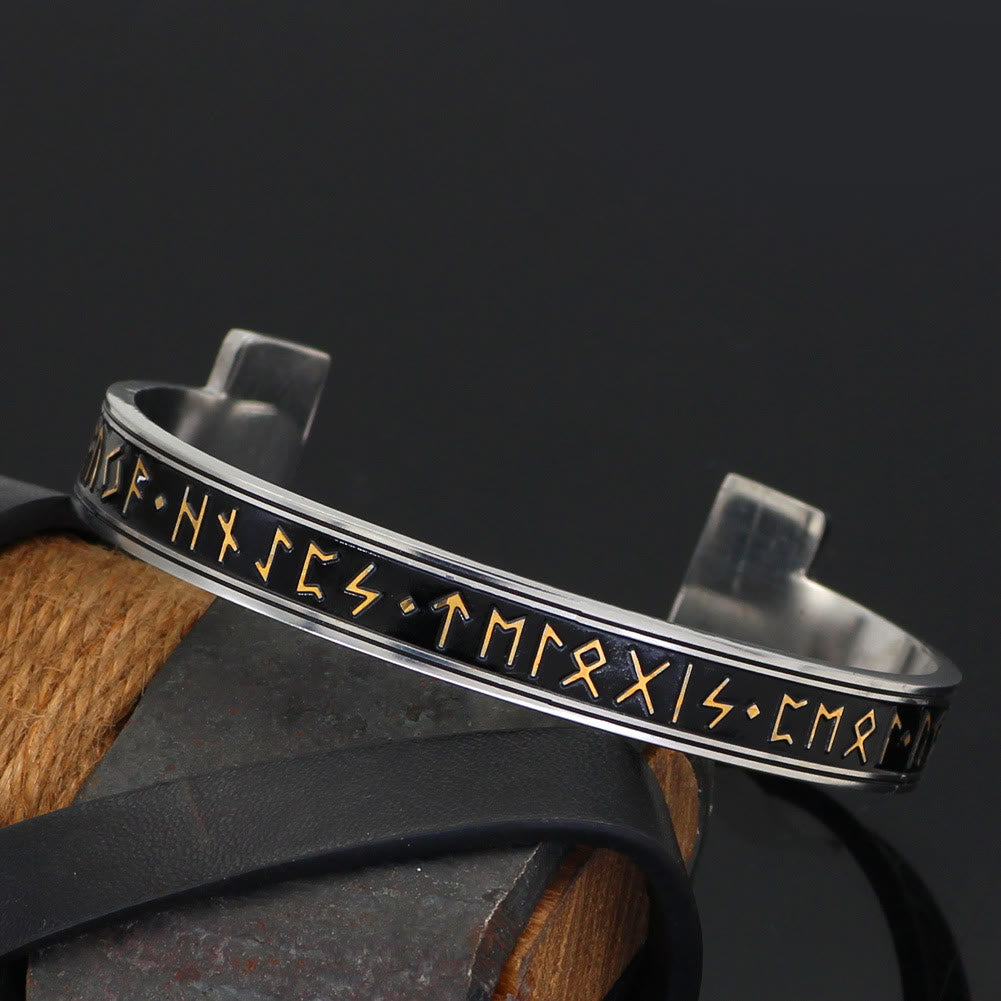 WorldNorse Viking Arm Ring With Elder Rune Bracelet