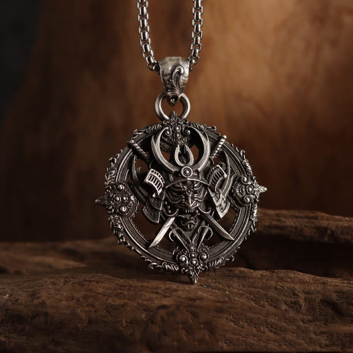 WorldNorse Black Samurai Pirate Armor Necklace