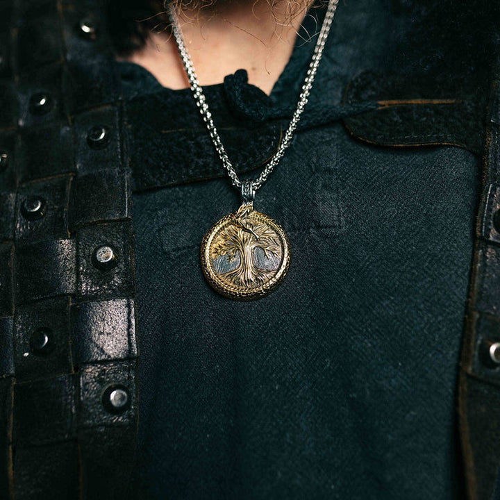 WorldNorse Tree Of Life With Jormungandr Necklace