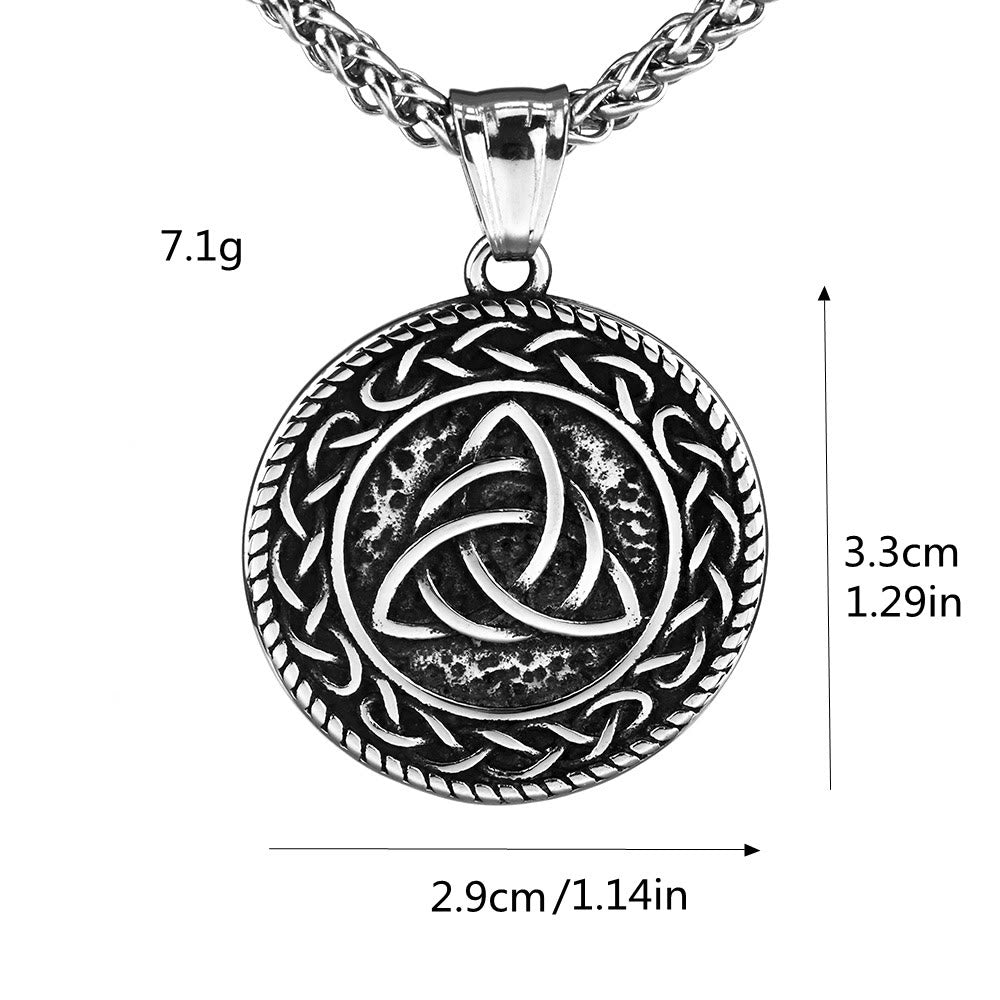 WorldNorse Viking Rune With Celtic Triquetra Trinity Necklace