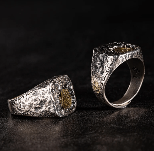 WorldNorse 925 Sterling Silver Nordic Viking Totem Ring