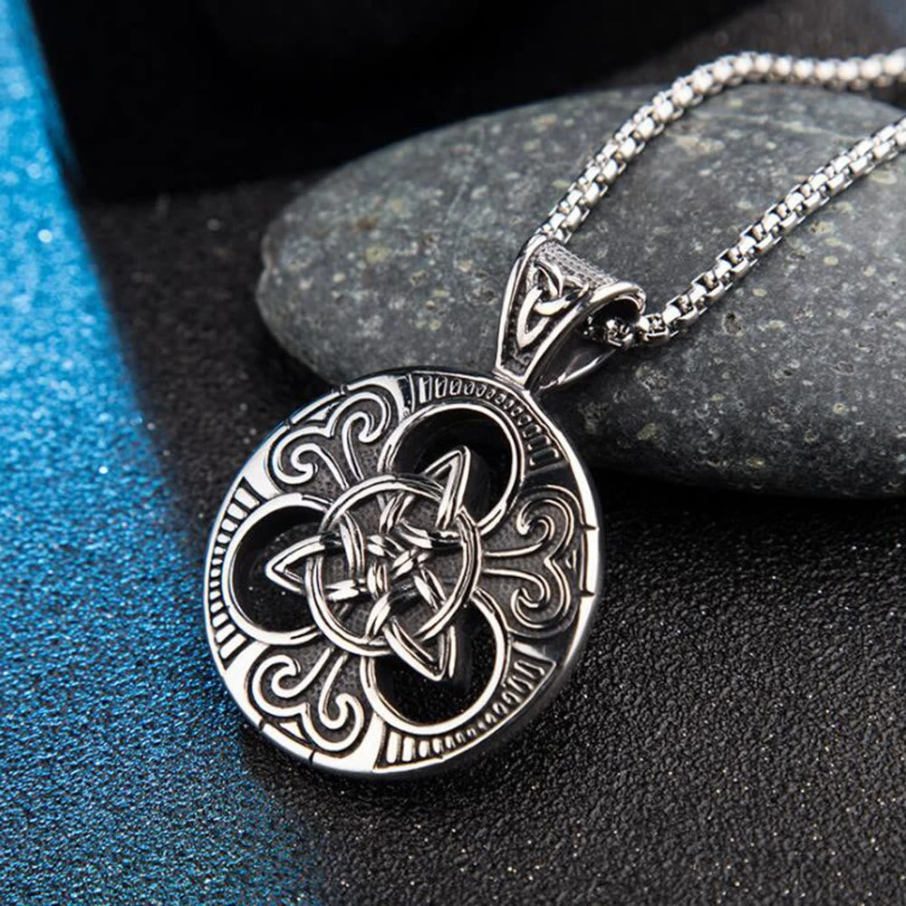 WorldNorse Classic Celtic Knot Triquetra Necklace