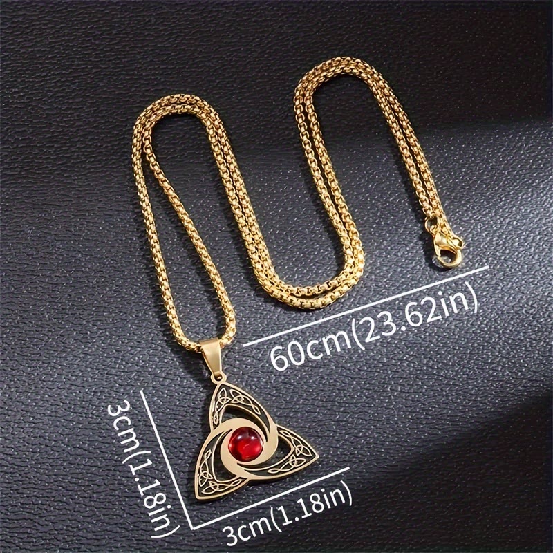 WorldNorse Enchanted Triquetra Celtic Knot Amulet Necklace